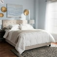 thumbnail image 2 of Baxton Studio Cassandra Tufted Queen Low Profile Bed in Light Beige, 2 of 7