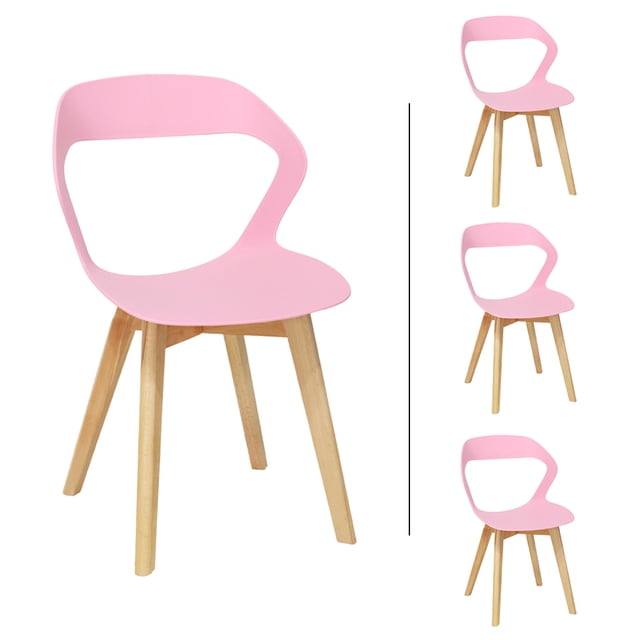 Set Sillas Mundo In Moura 4 Sillas para Comedor Sala Moderna Rosa