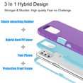 thumbnail image 2 of Takfox Moto G Stylus 2021 4G Case, for Motorola G Stylus 2021 Case Heavy Duty Protective Defender Shockproof Full Body Protection Hard Shell Anti-Slip Rubber Bumper Cover Sturdy Phone Case Purple, 2 of 7