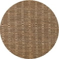 thumbnail image 1 of Ahgly Company Indoor Round Contemporary Sand Brown Abstract Area Rugs, 6' Round, 1 of 6
