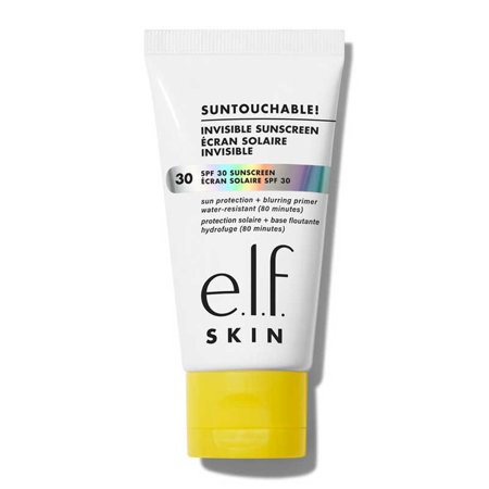 e.l.f Skin Suntouchable! Invisible Sunscreen SPF 30 is your ultimate clear sunscreen and makeup primer hybrid 50ml