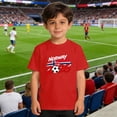 thumbnail image 2 of YunPes Boys & Girls T Shirts Norwegian 2026 Football Fan Tees Fashion Print Cotton Short Sleeve Tops Summer Casual Basic Clothes, 2 of 4