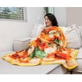 thumbnail image 4 of Margarita Pizza Round Fleece Throw Blanket | 60 Inches, 4 of 7