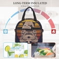thumbnail image 5 of Honeii Pug dog Yoga Print Lunch Box,Insulated Lunch Bag,Lunch Tote Bags,Leakproof Cooler Lunch Case for Travel Work Picnic, 5 of 5