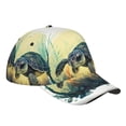 thumbnail image 3 of Uemuo Watercolor Turtle3 Pattern Baseball Cap Golf Dad Hat Adjustable Original Classic Low Profile Cotton Hat Unconstructed Plain Cap Men Women, 3 of 9