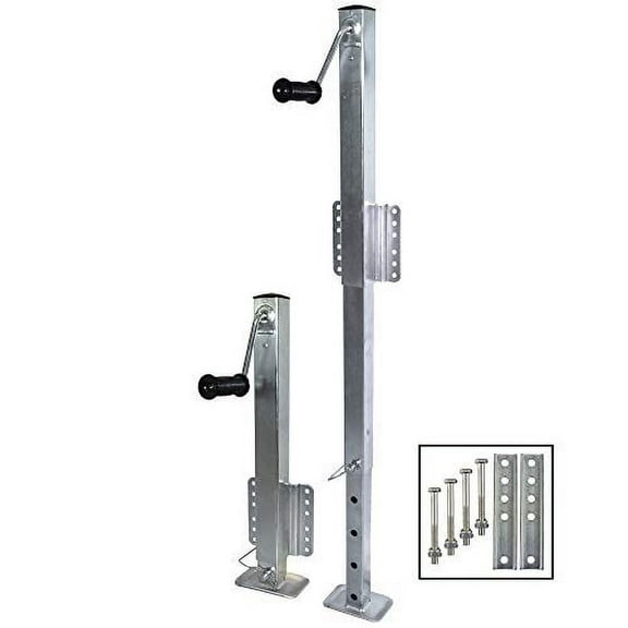 Overton's Square Tube Fixed-Mount Trailer Jack