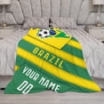thumbnail image 5 of Custom Blanket for Bed Fans Gift Soccer City Winter Summer Fleece Throw Blankets Personalized Name & Number, 40"x50", 50"x60", 70"x80" A1, 5 of 5