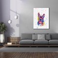 thumbnail image 4 of Epic Graffiti 'Colorful Watercolor French Bulldog' by Furbaby Affiliates, Canvas Wall Art, 40"x54", 4 of 8