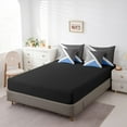 thumbnail image 4 of YST Geometric Triangle 7-Piece Bedding Set, Modern Geometry, Blue Dark Grey and Light Gray, Twin, Soft Microfiber Bed In A Bag, 4 of 5