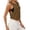 Brown, variant on Tank Tops for Women Crew Neck Ruched Side Tanks Workout Sport Athletic Yoga Running Gym Loose Crop Sleeveless Shirts White XXL