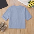 thumbnail image 4 of Kids Girls Hooded Sweatshirt Long Sleeve Pullover Fleece for Ages 5-14 Soft Comfortable Casual Wear Perfect for Sports and Daily Activities Sky Blue 150, 4 of 4