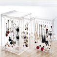 thumbnail image 4 of maskred Jewelry Storage Box Earrings Display Bracelet Rack Drawer Showing Transparent Organizer Dustproof Ear Studs Stand Travel, 4 of 6