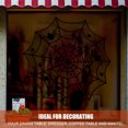 thumbnail image 4 of Amdohai 40 Inch Lace Spider Web Cobweb Halloweens Tablecloth Round Table Cover, 4 of 4