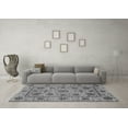thumbnail image 3 of Ahgly Company Indoor Square Abstract Gray Modern Area Rugs, 4' Square, 3 of 4