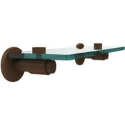 Tribecca Collection 16" Glass Vanity Shelf with Beveled Edges