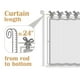 thumbnail image 2 of Cortinas Jinchan de Lino con Lazo Superior, 61x61 cm, Rayas Beige, 2 of 8