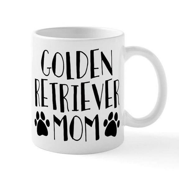 CafePress - Golden Retriever Mom - 11 oz Ceramic Mug - Novelty Coffee Tea Cup