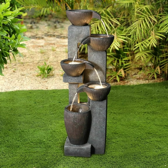 Danner Manufacturing 10" Outdoor 5-Tier Waterfall Fountain