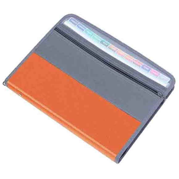 Organiseur de Fichiers Accordéon Extensible à 13 Pochettes avec Fermeture Éclair, Porte-Documents Format A4 & Lettres pour Factures/reçus/coupons, Inclut des Étiquettes Adhésives Colorées & Emplacement pour Stylos, Durable PP