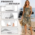 thumbnail image 6 of HELLHERO Turtle Geometric Irregular Hem Sundress for Trips Party, Side Pockets Sleeveless Ladies Round Neck Sleeveless Dress, 6 of 8