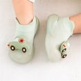 thumbnail image 2 of Aayomet Baby Slippers Cartoon Socks Shoes Toddler WarmThe Floor Socks Non Slip Prewalker Shoes (Green, 6.5 Toddler), 2 of 3