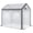 White 112, variant on Walk-in Tunnel Greenhouse 13x10x6.5 ft with Mesh Doors and Windows, Large Gardening Plant Hot House for Vegetables and Flowers, Green Plastic Cover, Galvanized Steel Frame