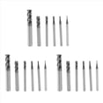 thumbnail image 1 of 18 Piezas de 4 Flautas, Fresas de Extremo para Fresa de Carburo CNC Cuadrada de Acero Brocas en Espiral DiáMetro (1 2 3 4 6 8 mm), 1 of 5
