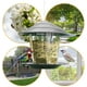 thumbnail image 5 of Muyoka Comedero para pájaros, Estación de alimentación para pájaros Colgante Comedero para pájaros transparente de gran capacidad con techo para pájaros salvajes que cuelgan en el jardín y el balcón Muyoka Hogar, 5 of 7