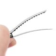 thumbnail image 4 of 20 Packs Metal Alligator Hair Curl Clips, 2.4 inch Duck Bill Clips for Hair Sectioning Styling, Silver, 4 of 5