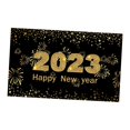 thumbnail image 5 of 180Cmx110cm Poster Backdrop Black Aureate Decorative Supplies Photo Prop Lawn Happy New Year Banner 2023 for Bedroom, Festival, Yard, 5 of 9