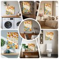 thumbnail image 6 of Ships Next Day Canvas Wall Art 10"x10", Thanksgiving Maple Wood Framed Canvas Print Painting, Orange Blue Pumpkins Fall Leaves Ready to Hang Small Picture Wall Decor for Home Kitchen Nursery Office, 6 of 9