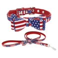 thumbnail image 1 of Chien Arc Cravate Collier Sangle Boucle Sangle Boucle Collier Réglable PU Animal Fournitures Chat Chaton Chiot Collier Corde, 1 of 7