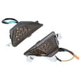 thumbnail image 3 of Front LED Turn Signal Light, Left Right 12V Heat Resistant Plastic Motorbike Indicator  For Motorcycles Brown, 3 of 8