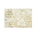 thumbnail image 2 of Vrorvz Napperon de Table d'Halloween Fantôme Citrouille Déco pour Fêtes et Rassemblements en Matériau Pvc Durable Résistant à la Chaleur Non Imperméable Facile à Nettoyer pour la Maison et le Restaurant 17.7x11.8 Po Or, 2 of 6