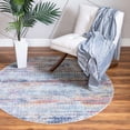 thumbnail image 2 of Rugs.Com Malibu Collection Round Rug ‚Äì 3 Ft Round Multi Low-Pile Rug Perfect For Kitchens, Dining Rooms, 2 of 6