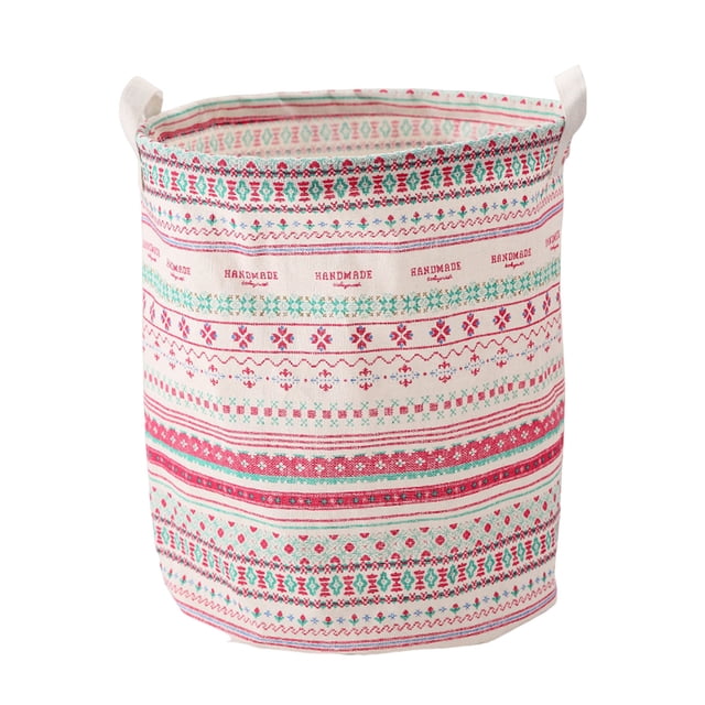 Asas Para La Colada Cesta Plegable De Lona Organizador Para La Habitación De Los Niños Almacenamiento Para La Guardería Cesta Para La Ropa Sucia Del Bebé