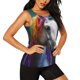 thumbnail image 2 of Balery Colorful Haired White Horse Camiseta sin mangas estampada ligera para mujer, tops de entrenamiento sin mangas, camisetas de yoga transpirables de secado rápido.-Small, 2 of 7