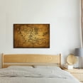 thumbnail image 4 of HFDF Middle Earth Map Wall Art Canvas Prt - Fantasy Map of Middle Earth - 16''Hx24''W with ner Wooden - Lightweight & Easy to Hang - Perfect for Bedroom, Game Room Decor 20x16inch Framed, 4 of 5