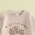 thumbnail image 5 of TOWED22 Toddler Baby Boy Fall Winter Outfits Print Long Sleeves Sweatshirt Elastic Pants 2pcs Set Casual Clothes Clothing(Beige,12-18 M), 5 of 6