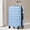 LightBlue, variant on AMZFUN 20 Inches Carry On Luggage, Lightweight ABS+PC Hard Case Suitcase With 360° Rotating Silent Wheel, With TSA Lock, Airline Approved Luggage, Pink