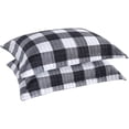 thumbnail image 2 of Pack of 2 Pillow Cases, Red and Black Plaid Buffalo Check Gingham Checker Geometric Pattern Printed, Soft Microfiber Pillowcases, 2 of 4