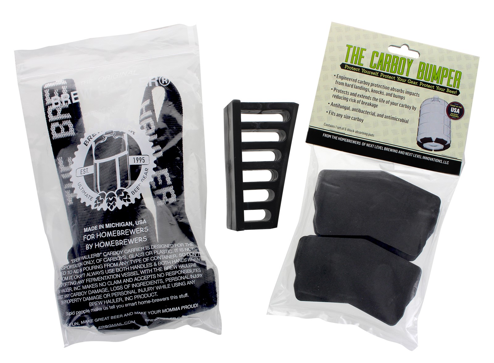 Home Brew Ohio Carboy Accessory KitCarboy Carrier, Carboy Bumper