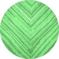 thumbnail image 1 of Ahgly Company Indoor Round Southwestern Emerald Green Country Area Rugs, 6' Round, 1 of 4