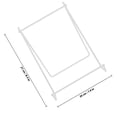 thumbnail image 2 of Raindrops Plate Display Stands Easel Plate Display Stand Iron White 1Set, 2 of 8