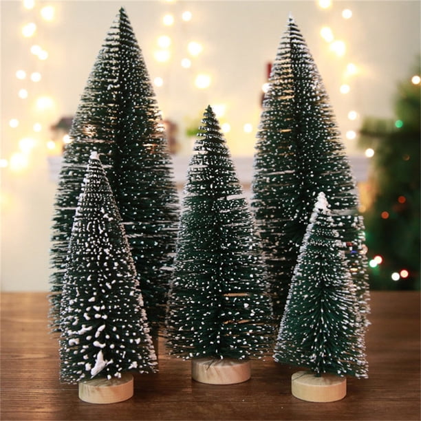 Mini Christmas Tree Stick White Cedar Desktop Small Christmas Tree Xmas Gifts Walmart Com Walmart Com
