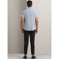 thumbnail image 3 of Unique Bargains Men's Short Sleeve Cotton Regular Fit Button Down Formal Shirt XXL Gray, 3 of 5