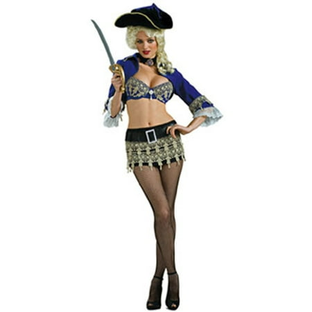 Women's Deluxe  Blue Sassy Pirate Costume
