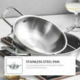thumbnail image 3 of QUTETN Ramen Soup Pot Griddle Pan Stainless Steel Pan Pans with Lids Stir Fry Pan Double Handle Pot Household Cookware, 3 of 6
