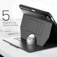 thumbnail image 3 of Business-Style Case for iPad Air 11-inch (2024), Model A2902/A2903/A2904 Case, Heavy-Duty Case with Magnetic Stand /Pencil Holder /Auto Sleep Wake Function, Protective Classic Thin Folio Cover, Black, 3 of 9