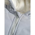 thumbnail image 6 of WIBACKER 3-24M Infant Hooded Thick Romper Long Sleeve Zipper Fleece Warm Winter Coat for Baby Toddler Boys Girls, 6 of 9